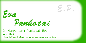 eva pankotai business card